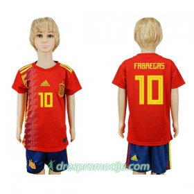 Španjolska Dres Fabregas 10 Dječji Domaći Svjetsko prvenstvo 2018